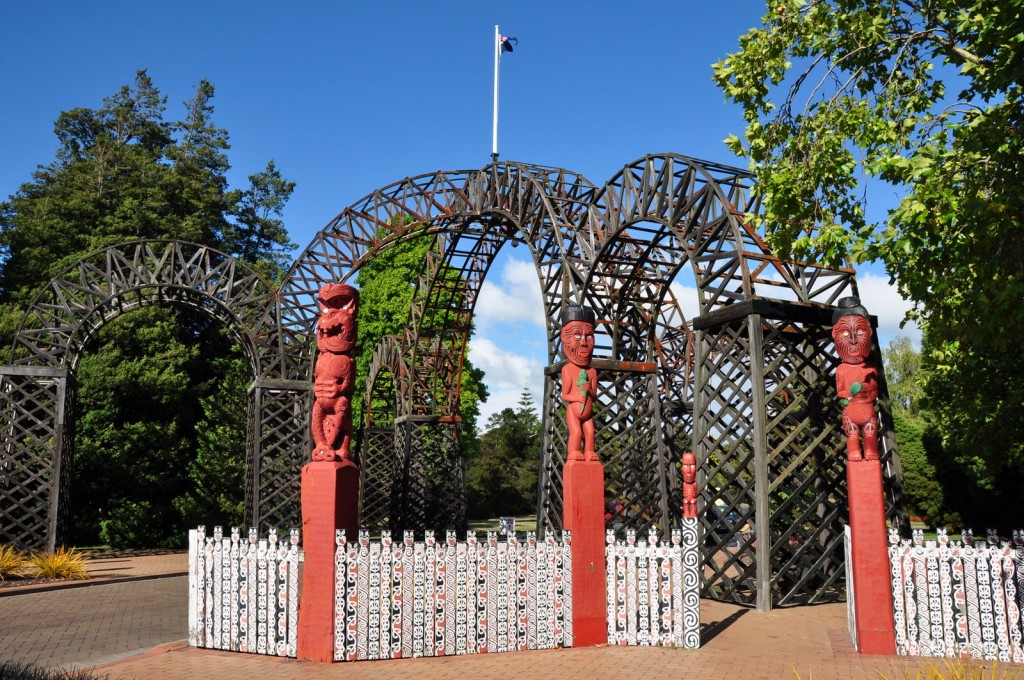 Maori Warriors at the Entrance